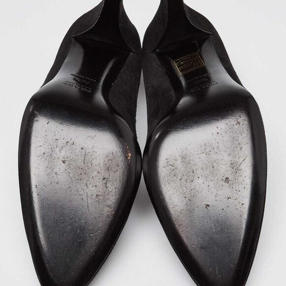 Prada Black Suede Pumps Size 6/36.5 - Picture 3 of 4